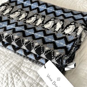 Vera Bradley Playful Penguins Scarf, Blue